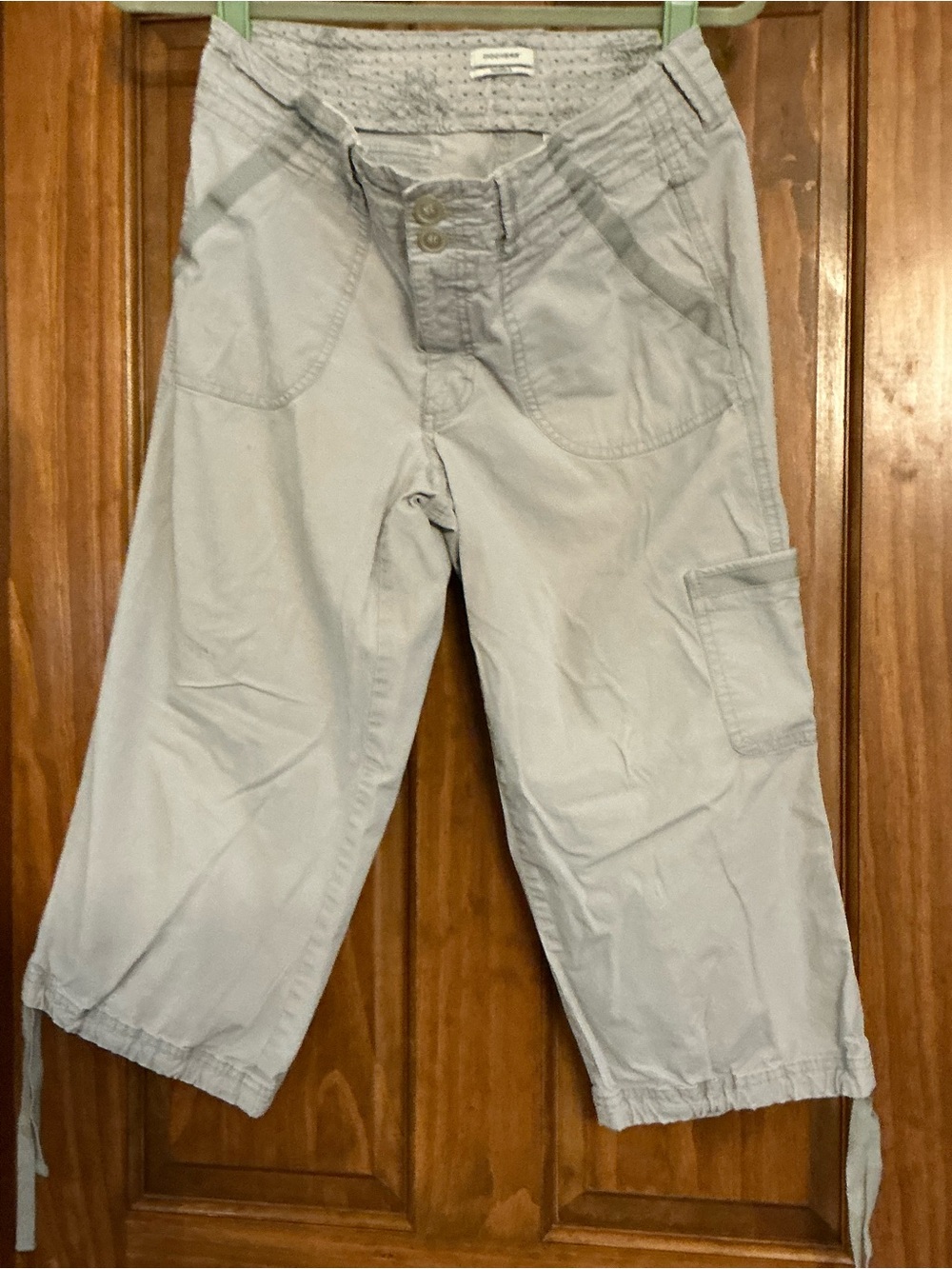 Womens light Gray Casual Cargo Capris - Dockers
